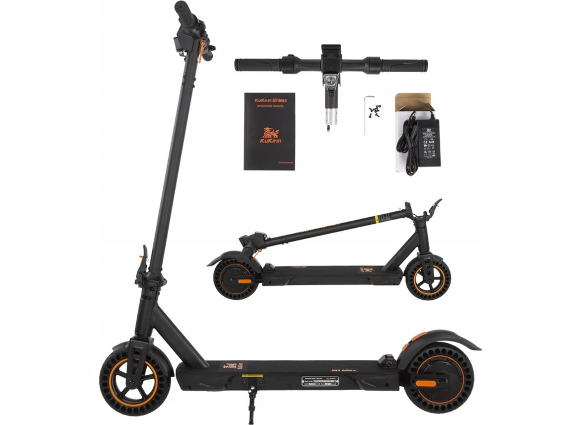 Patinete eléctrico Kukirin S1 Max de 36 V, 10,4 Ah, 350 W y 30 km/h