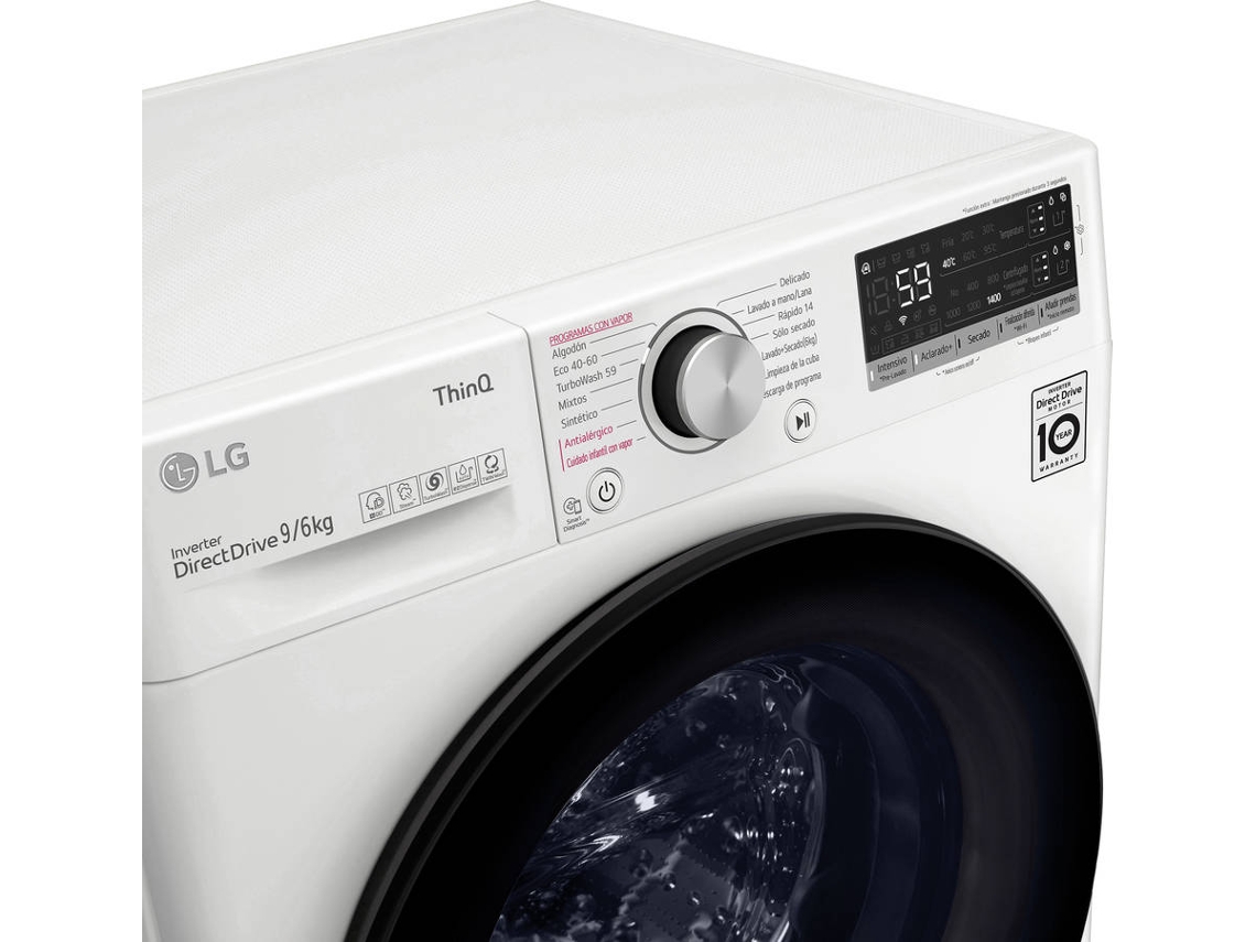 Lavasecadora LG F4DV5509SMW (6/9 kg - 1400 rpm - Blanco)