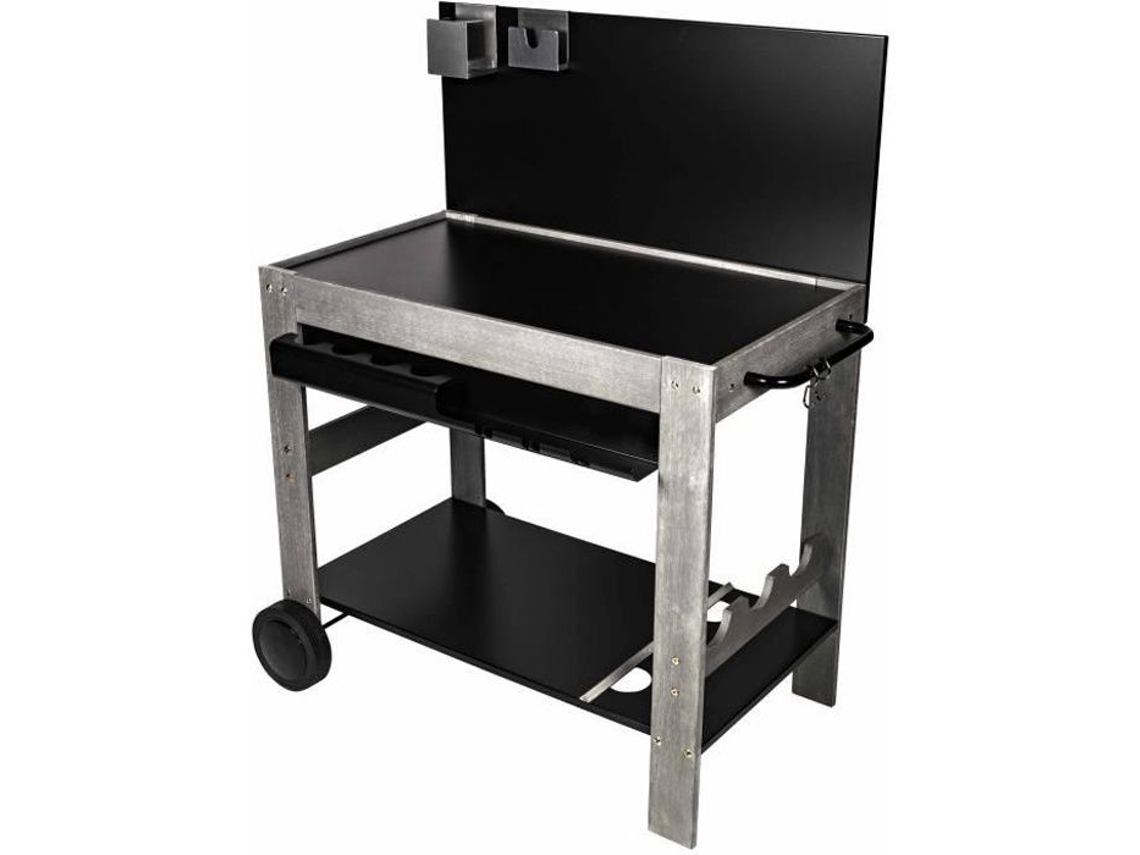 Carro Plancha Halong en Madera Fsc con Salpicadero y Tapa de Acero 100*61 Cm SOMAGIC