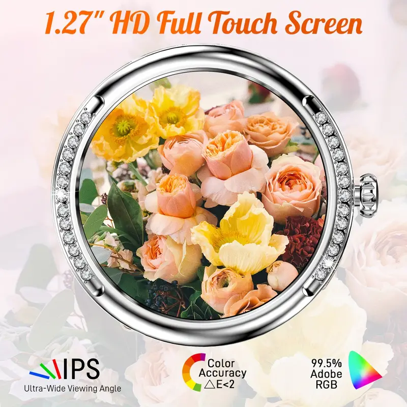 Reloj Inteligente SHAH ARPAN para Mujer con Pantalla HD de 1,27 y Clasificación Oro
