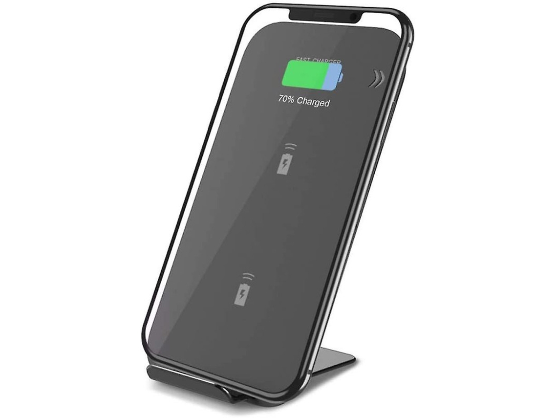 Cargador Sem Fio Rápido Certificado Universal Para Apple, Samsung Yizhood Seda Negro