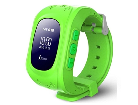 Smartwatch Kids Digital para niñas y niños con botón SOS Gps Tracker Anti Loss Green