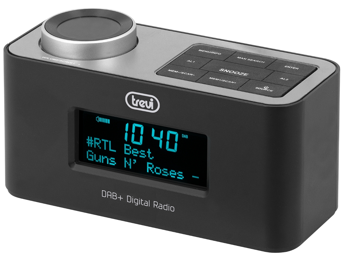 TREVI RC 80D6 DAB Portátil Analógico y digital Negro, Plata