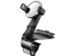 Soporte Para Teléfono De Coche: Soporte Giratorio De 360° Para Espejo Retrovisor Y Salpicadero Con Bloqueo Automático Y Proyección Hud.