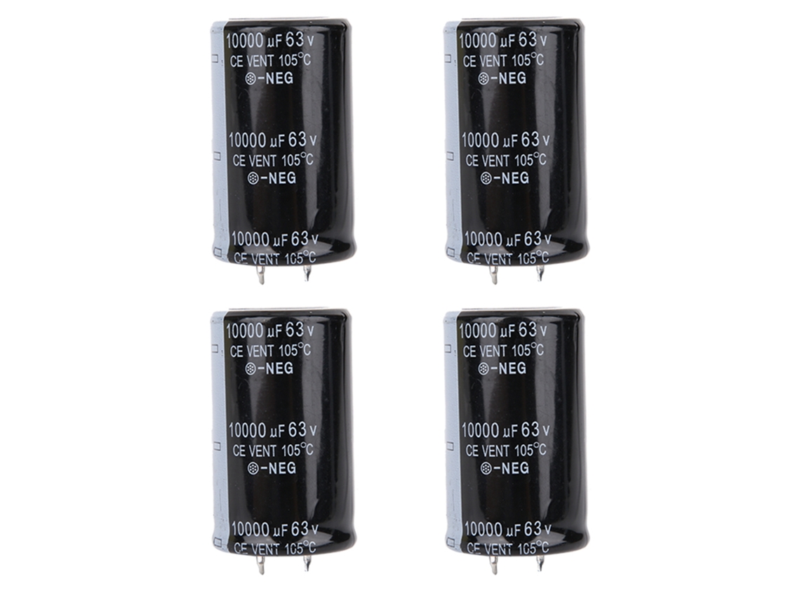 4 Condensadores Electrolíticos De Audio De 10000uf 63v 30*50mm Para Componentes Electrónicos De Amplificadores