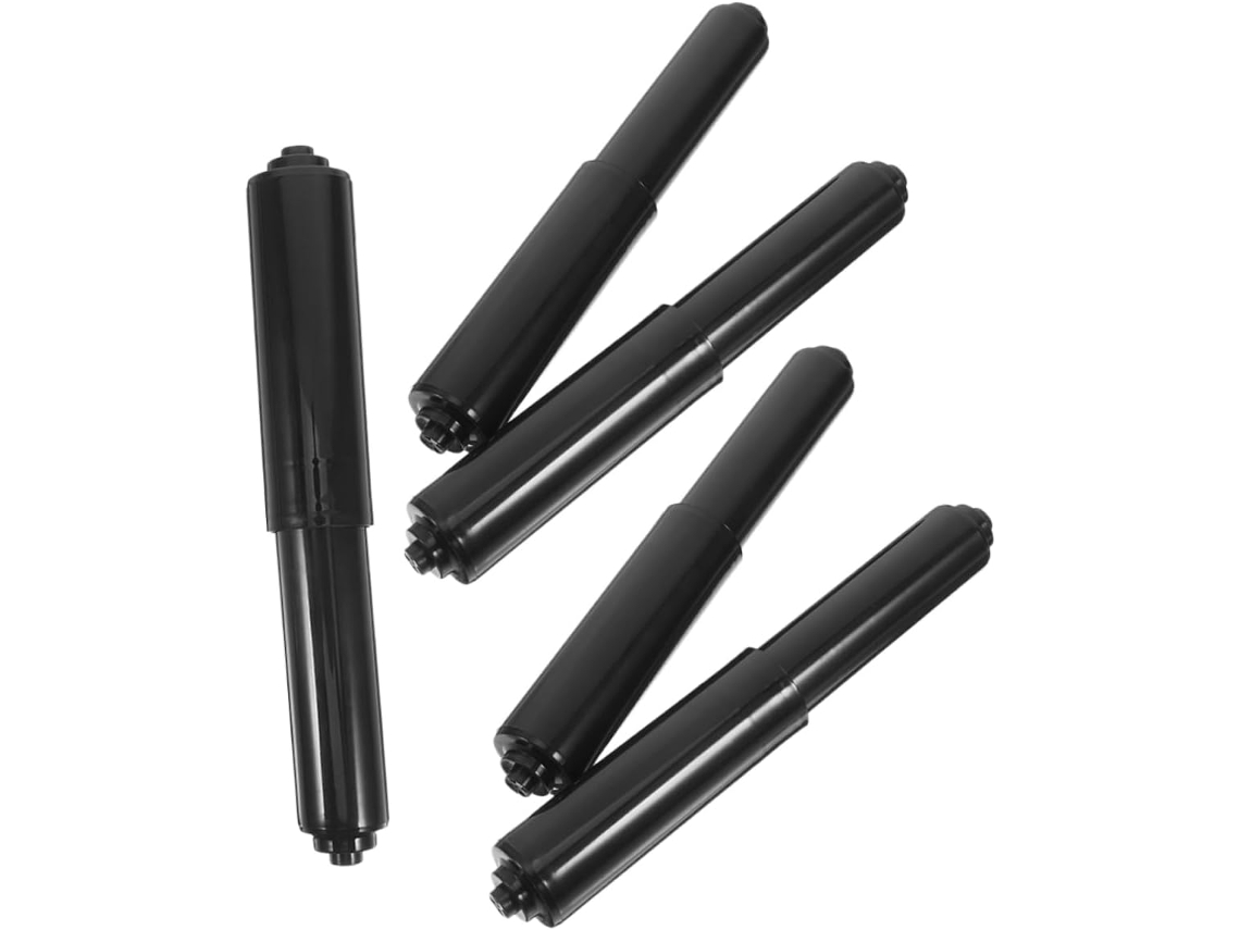 Juego de 5 portarrollos telescópicos con ruedas para papel higiénico, compatibles con dispensadores Gokoco