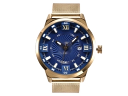 Relógio De Quartzo Com Pulseira De Nylon Zhoulianfa Para Homem Estilo Simples Azul Royal À Prova D'água