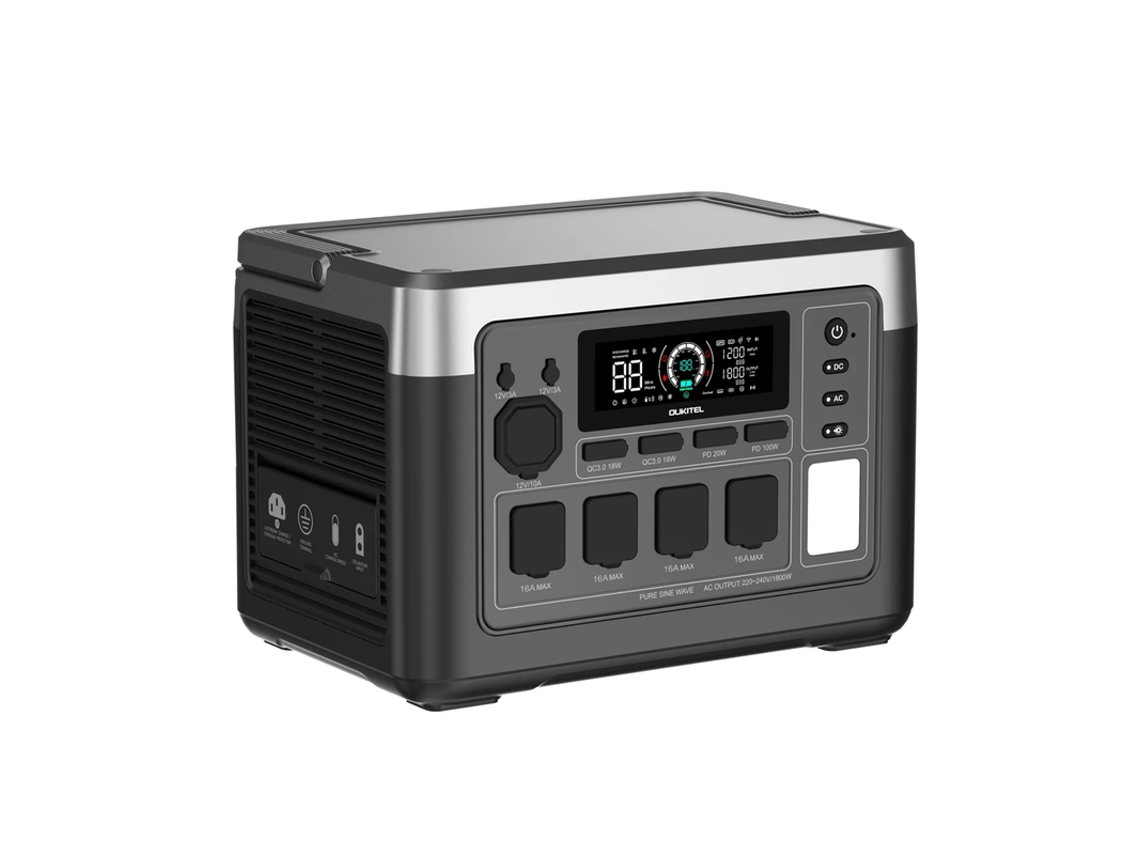 Estación De Energía Portátil Oukitel P1000e Plus - 1800w - 1024wh - Batería Lifepo4 - Carga Rápida