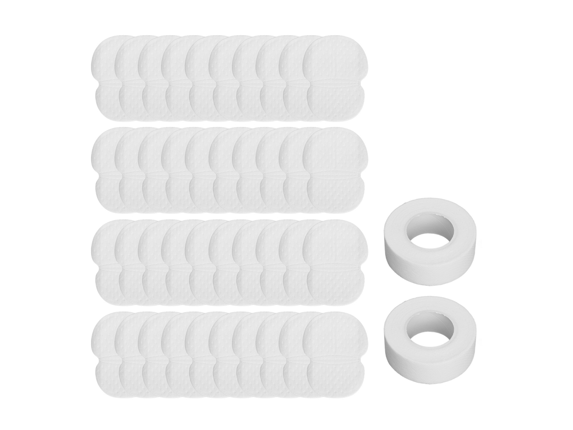 40 toallitas absorbentes desechables para axilas, antitranspirantes con cubierta de rápida absorción, ideales para viajes y uso diario.