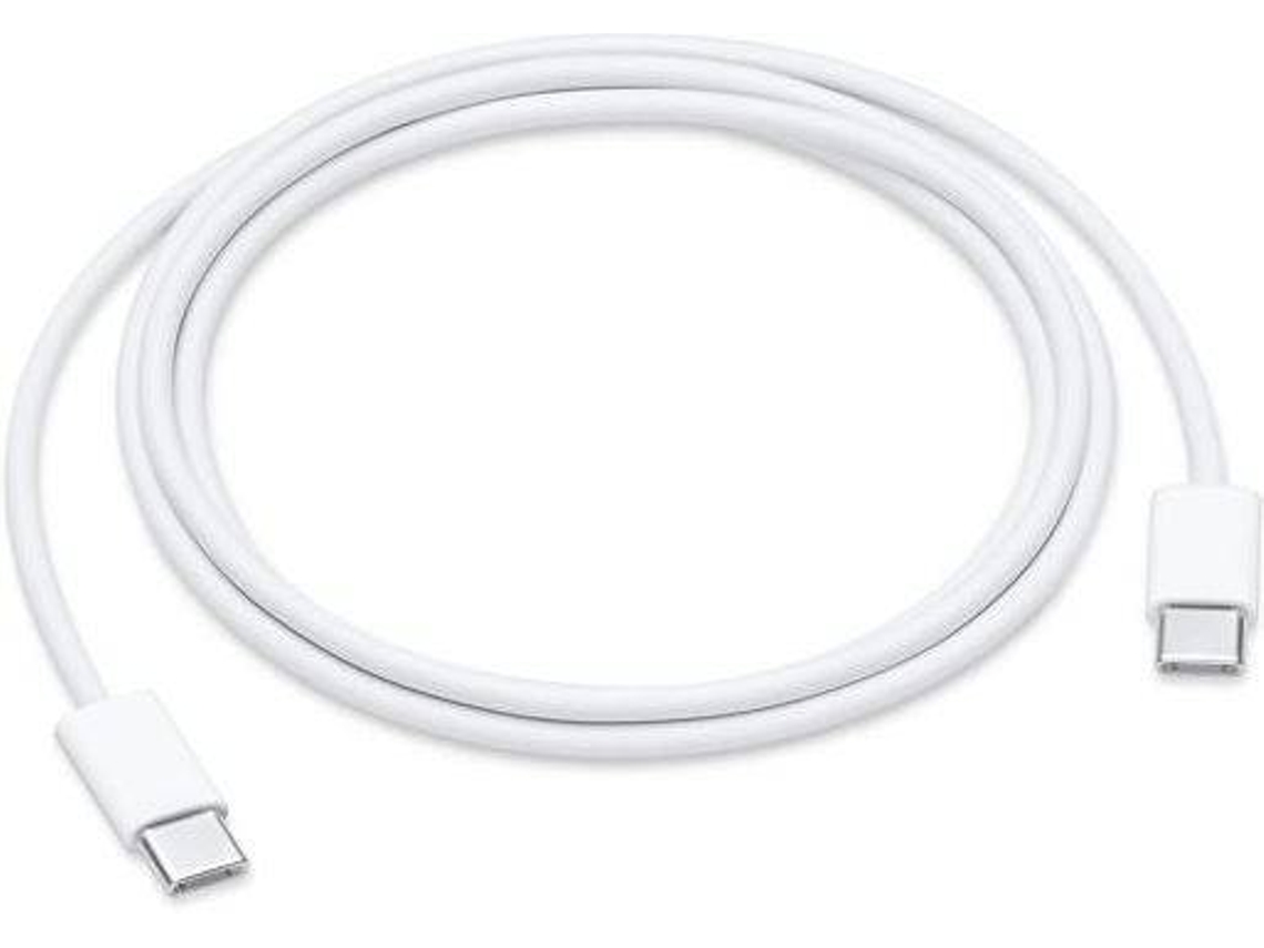 Cable Cargador APPLE  (USB-C - 1 m - Blanco)