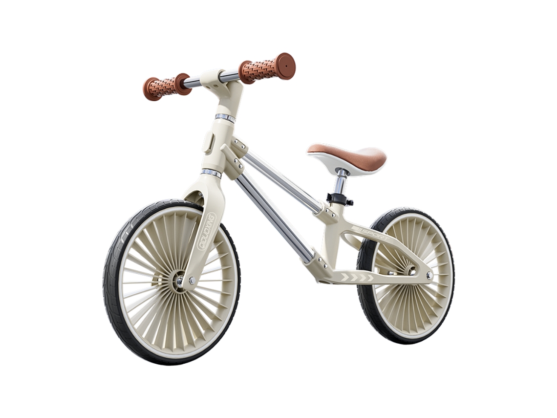 Bicicleta de Equilibrio BEUNIK para Niños (Edad Mínima: 2 Años - Beige y Gris)