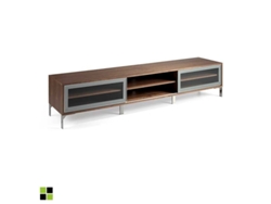 Mueble Tv Nogal Argelia MOMMA HOME (Nogal - Aglomerado -240x55x50 cm)