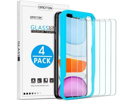 4x Protector Cristal Templado Apple iPhone11 HONGWE.