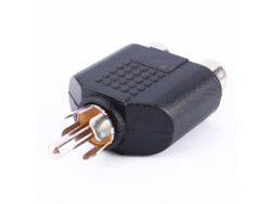 Adaptador (macho A Rca Hembra Dual, Conversión 1 A 2)