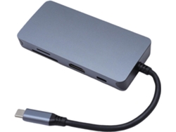 Estación De Acoplamiento De 8 Pulgadas Con Salida 4k Hd A 60 Hz, Carga Pd De 100 W, Usb