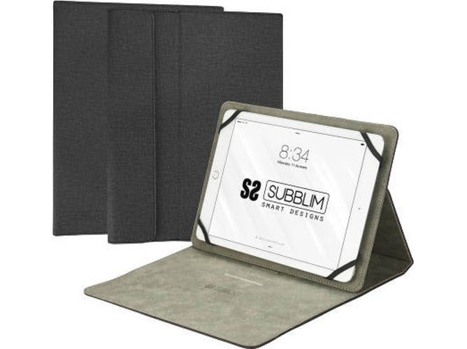 Funda Tablet SUBBLIM Clever Stand (Universal - 10.1'' - Negro)