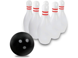 Kit Gigante De Bolos Inflable 2025 Para Niños Y Adultos, 1 Bola (35,5 Cm) Y 6 Bolos (55,8 Cm)