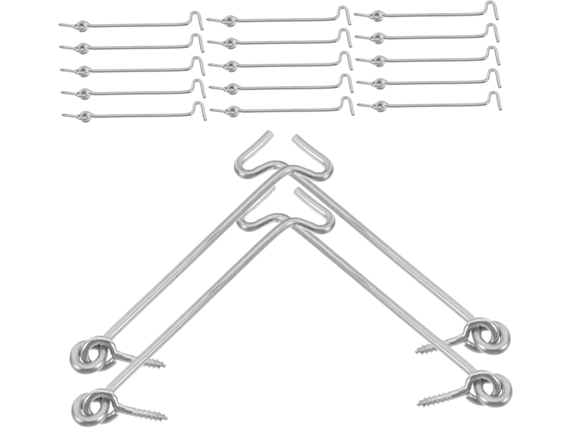 Paquete de 100 pestillos giratorios multiusos para puertas y ventanas, cincados, para usar en cestas. SFUSHOS
