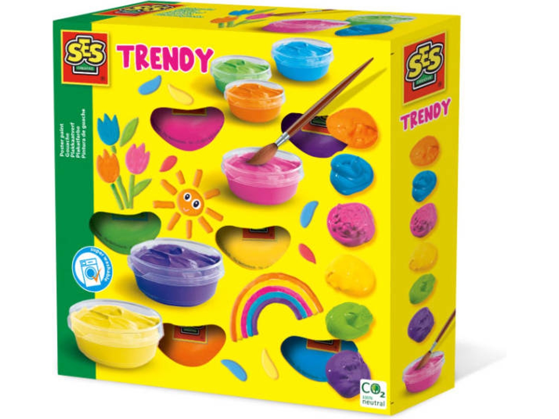 Tinta SES 362 45Ml Cores Sortidas C/6 (30.1 x 7 x 7 cm)