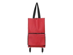 Carrito de compra plegable portátil con ruedas, multifuncional, reutilizable, de tela no tejida, tamaño supermercado, GOKOCO
