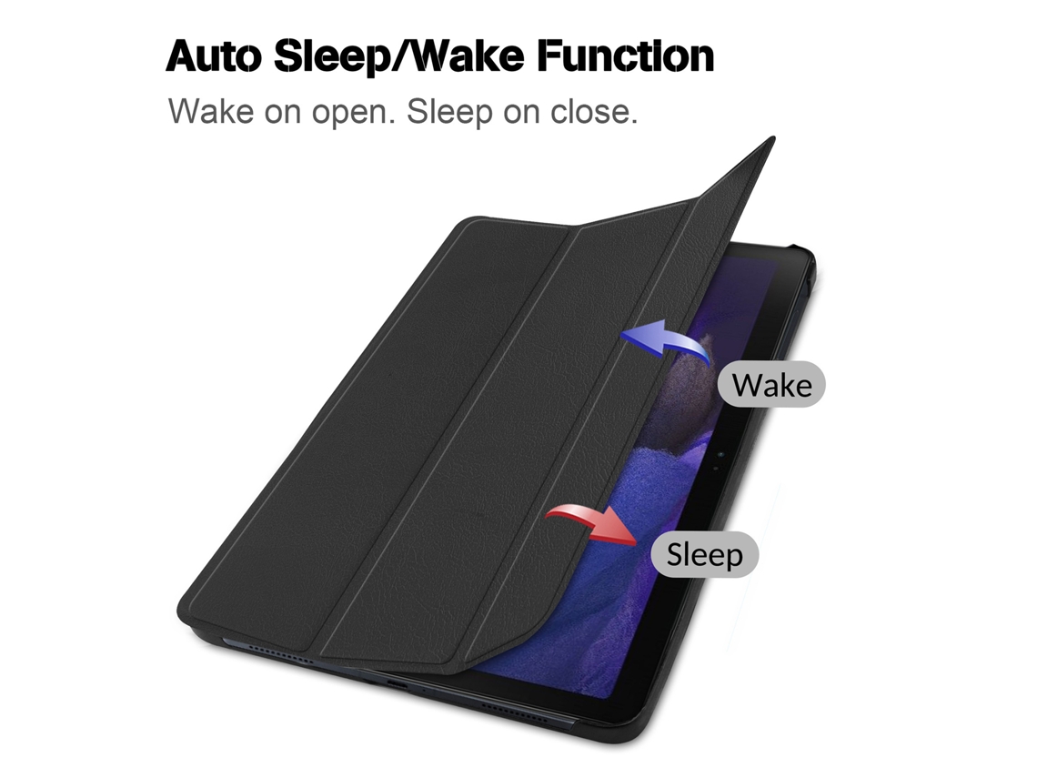 Capa Protetora Com Auto Sleep Wake Para Samsung Galaxy Tab A8 10,5 Polegadas 2021 Tri-fold