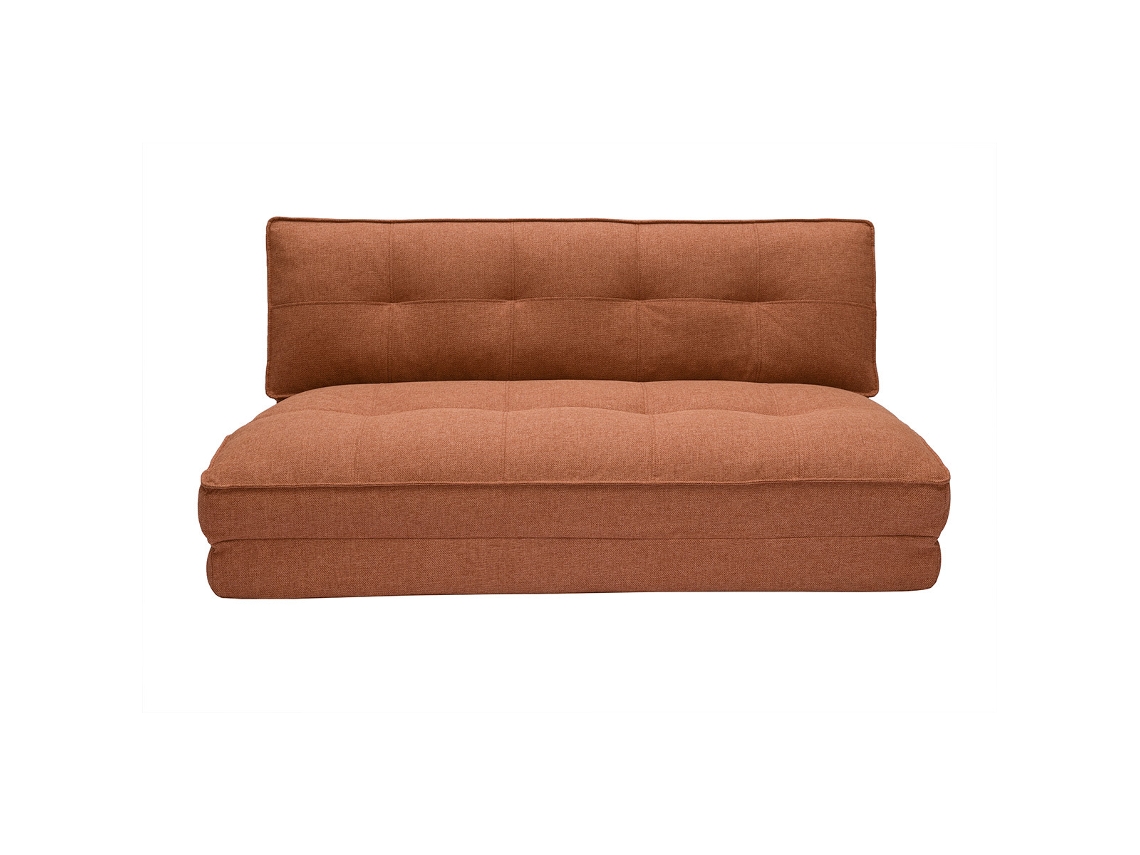Sillón de 2 plazas convertible en tela terracota SALLY MILIBOO