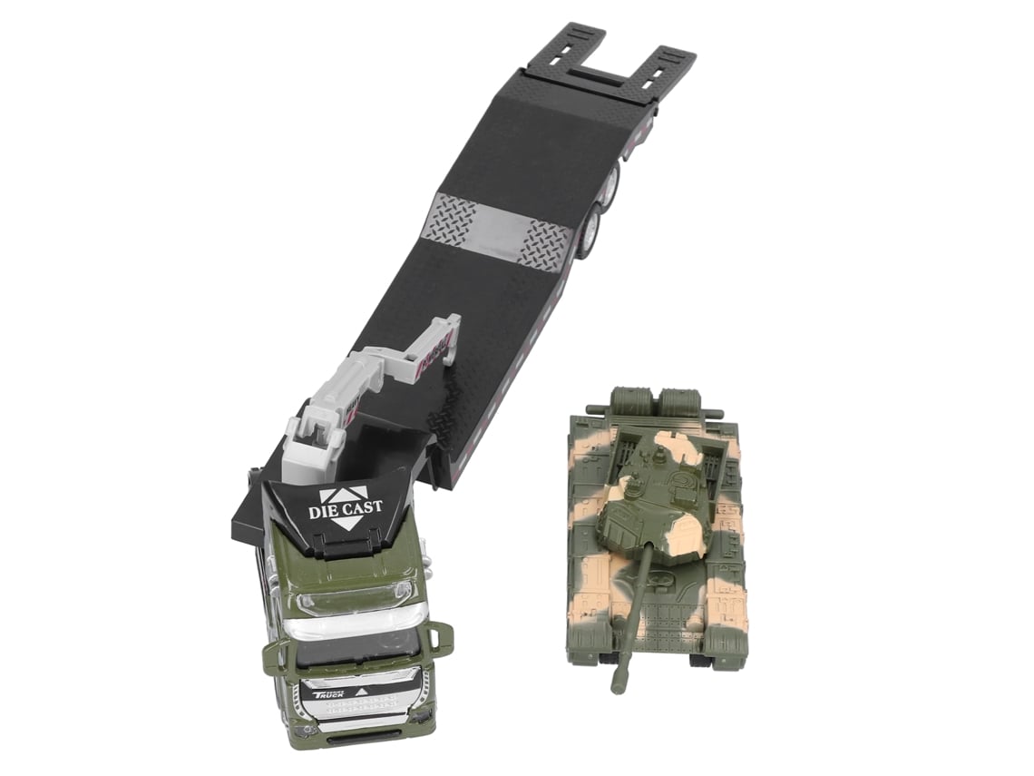 2026-set De Juguetes De Camiones Militares Y Tanques De Aleación, Modelo Altamente Simulado Para Niños, Verde Militar