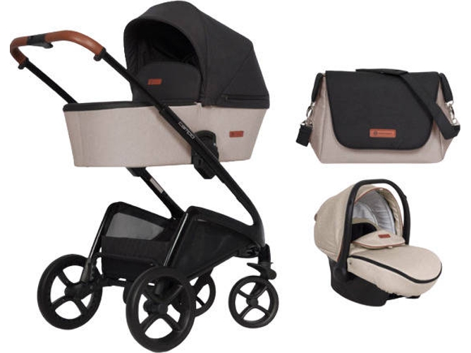 Carrito de Bebé Trio EURO-CART Isofix Ready Latte