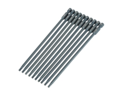Juego De 10 Puntas De Destornillador Hexagonales, 1/4 De Pulgada, 150 Mm, Acero S2 H6.3*150mm*h3