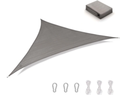 EIOORORRIY Sun Shade Sail Canopy Para Uso Ao Ar Livre, Tecido De Triangular Com Bloco Uv Com Design De Borda Curva Proteção Solar De Tecido Durável Para A Área D