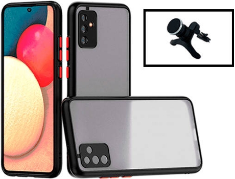 Kit Carcasa Trasera Protección Cámara + Soporte Magnético Samsung Galaxy M52 5G GIFT4ME Negro