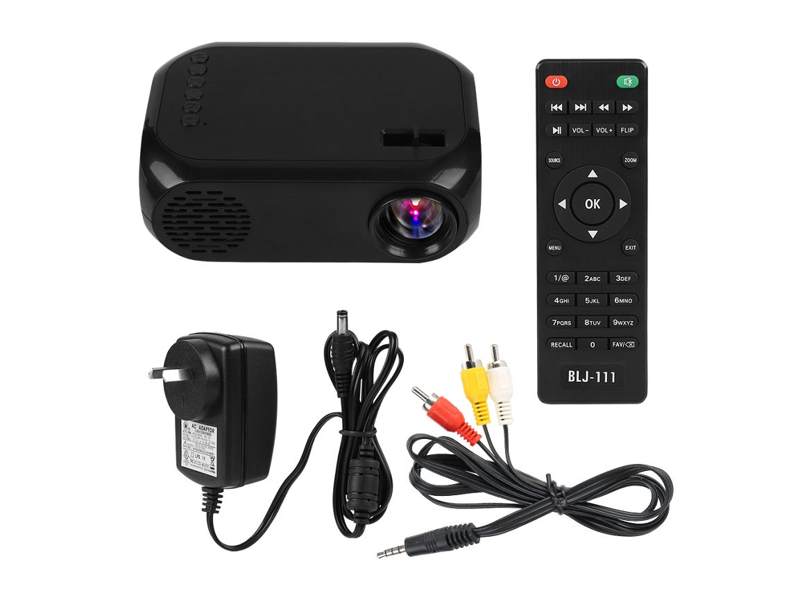 Proyector LED LAXISCREED para uso doméstico, portátil, proyección HD.