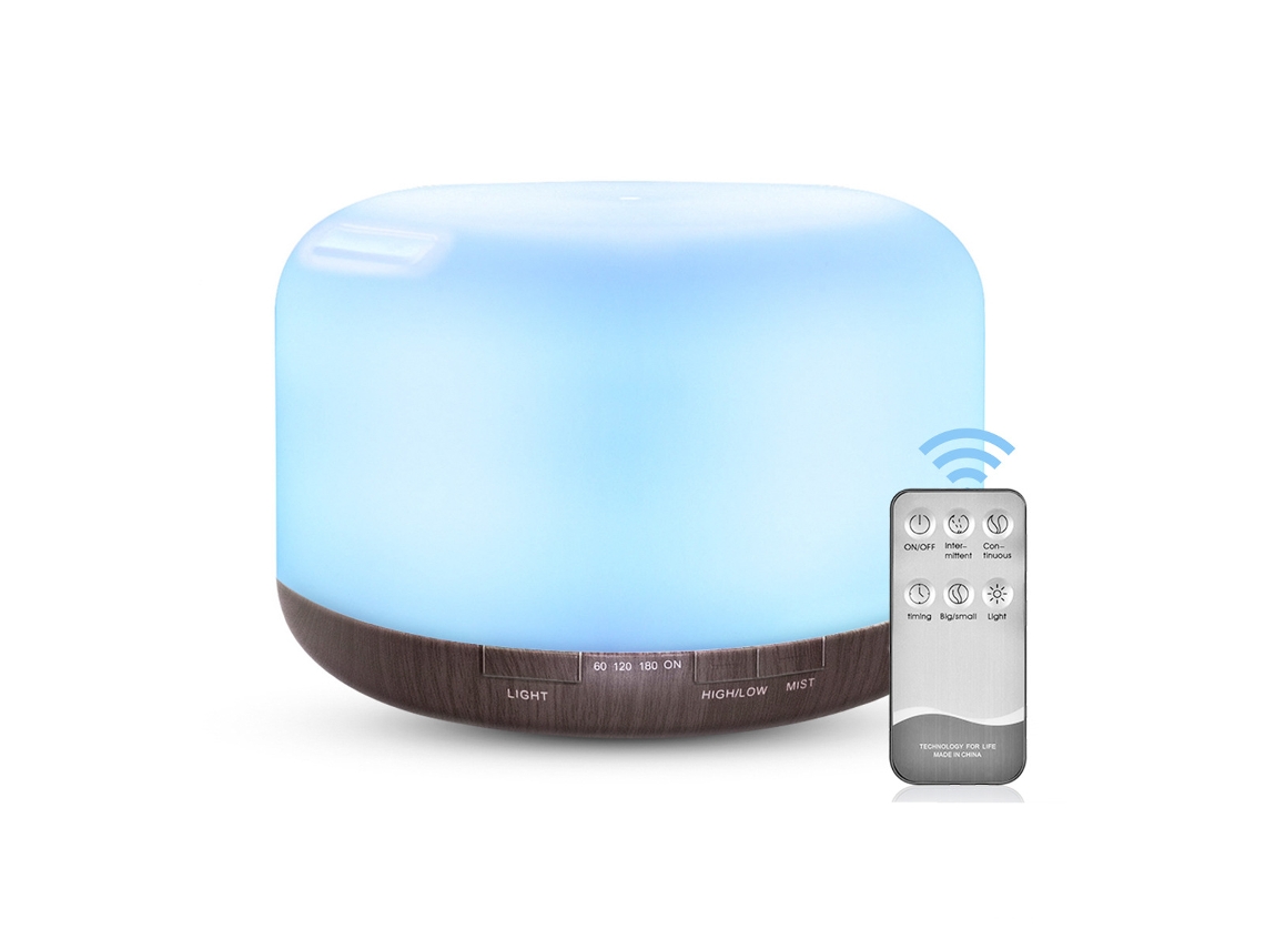 Humidificador de aire para el hogar de 500 ml, difusor de aceites esenciales con control remoto Cuich