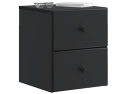 Maison Exclusive - Mesita De Noche De Pared 2 Pcs Negro 34,5 X 33 X 40 Cm