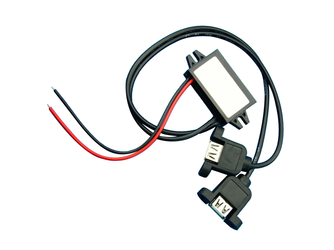 Módulo convertidor reductor de CC a CC 2026as, regulador de voltaje de 12 V a 5 V con doble salida USB y pestaña