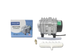 Compresores de aire Hailea diseñados para peceras. Acero 308. 30 W. Adaptador UE 220 V 50 Hz. OEM.