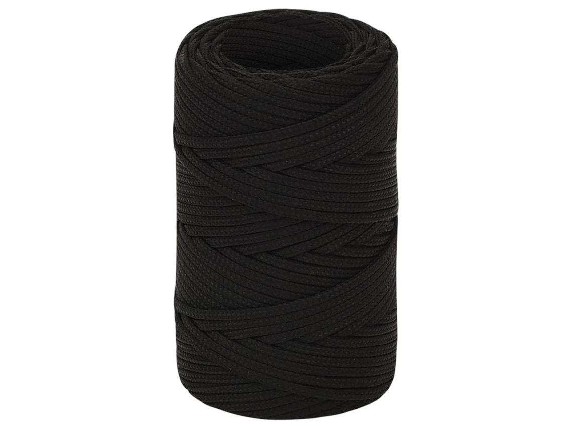 Cuerda de trabajo de poliéster negra de 2 mm y 250 m HARLANV1