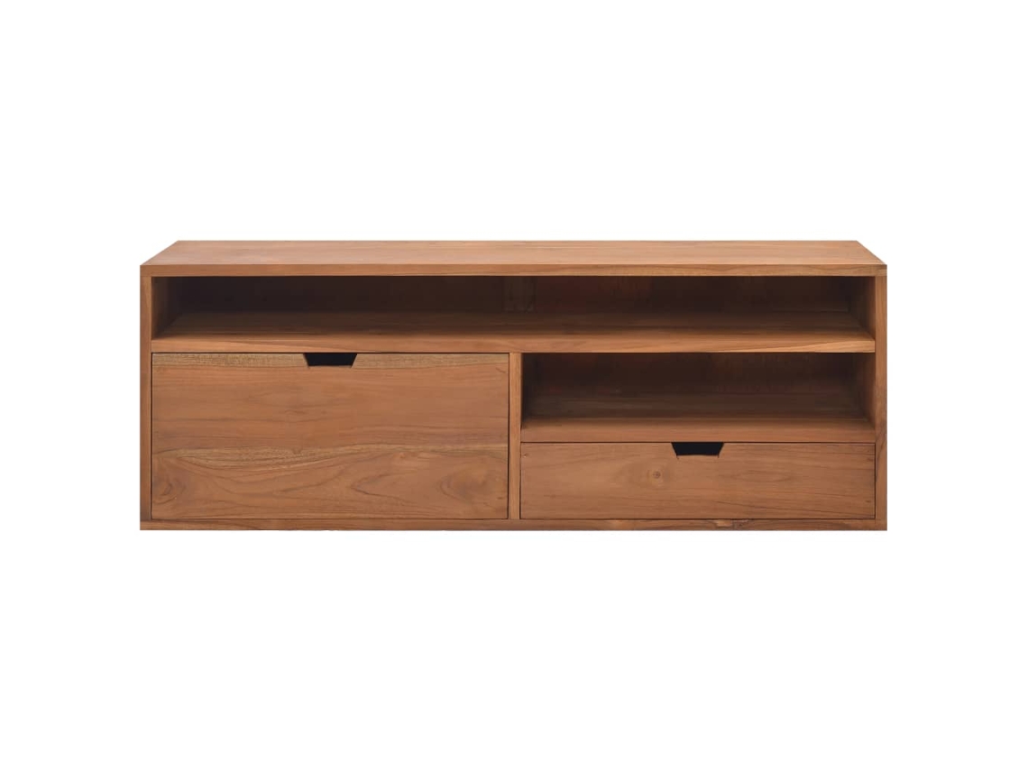 Maison Exclusive - Mueble De Tv Madera Maciza De Teca 110x30x40 Cm