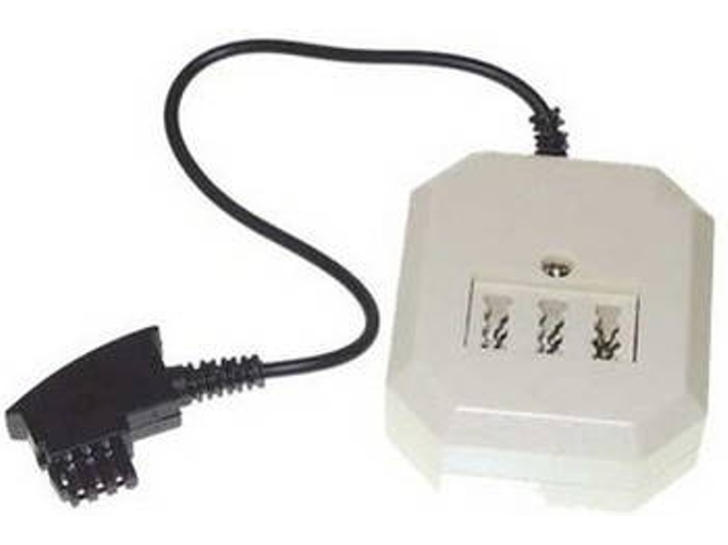 Cable Telefónico S-CONN TAE F - TAE NFF + RJ11 (0.2m - Gris)