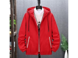 Rebe-chaqueta Bomber Casual Hombre Primavera Otoño Algodón Poliéster Cremallera Bufanda Bolsillos L Color 8183