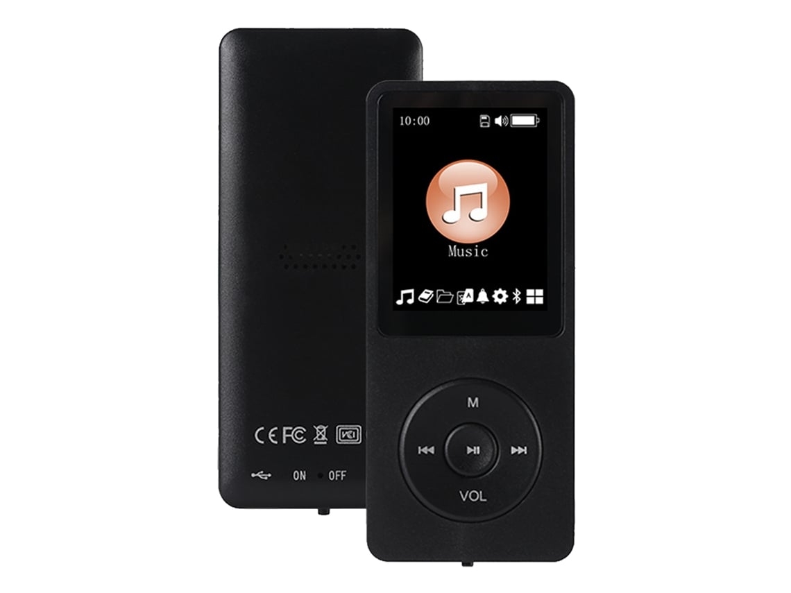 Reproductor Mp3 Bluetooth 5.0 Con Altavoz Hd, Portátil Y Compacto, Negro