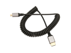 Cabo Adaptador Elástico Mciro Hd Multimedia Interface 4k 60hz 18gbps Para Tablet Câmera Tv Monitor