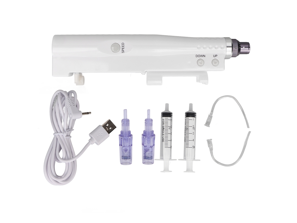 Lápiz De Microneedling Eléctrico Para Hidratación Cutánea, Reducción De Arrugas Finas Y Mejora De La Flacidez