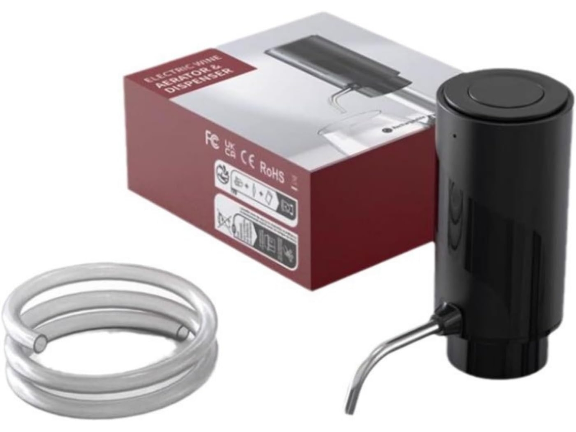 Set de regalo con botella de vino eléctrica automática y carga USB, perfecto para bares en casa y fiestas al aire libre.