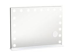 Espejo De Maquillaje Estilo Hollywood Con 18 Led Rgb, Bluetooth Y 10 Luces Blancas.
