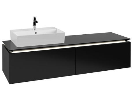 Villeroy &amp Boch Legato Vanity unit B672 1600x380x500mm lavabo a la izquierda iluminación LED
