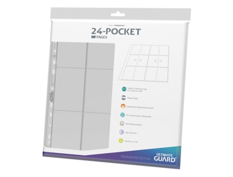 Transparente 24Pocket Quadrow Pages Sideloading 10 Unidades Transparenteultimate Guard