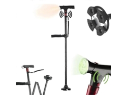 Bastón inteligente para hombres y mujeres con doble empuñadura, luz LED y alarma, plegable y ligero, ayuda a la movilidad para personas mayores.