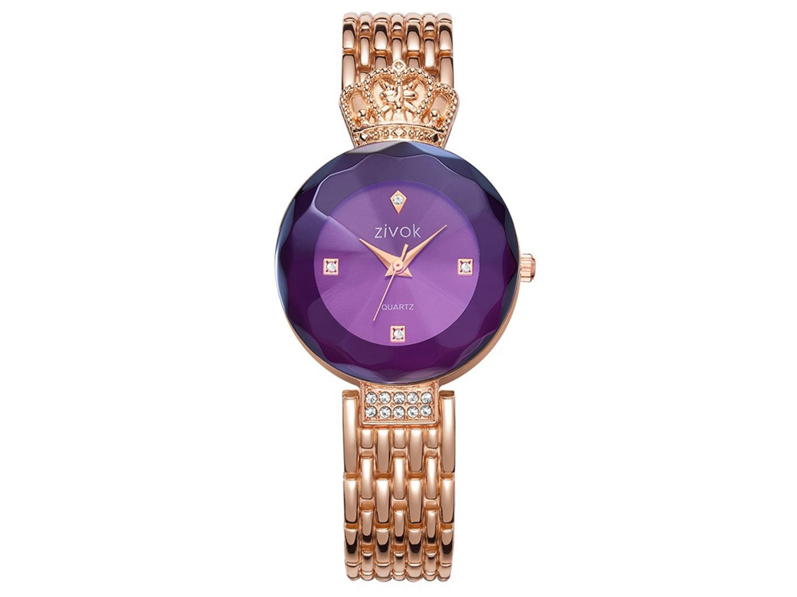 Reloj De Pulsera Zhoulianfa Para Mujer De Piel Sintética Con Diamantes De Imitación De Aleación (blanco)
