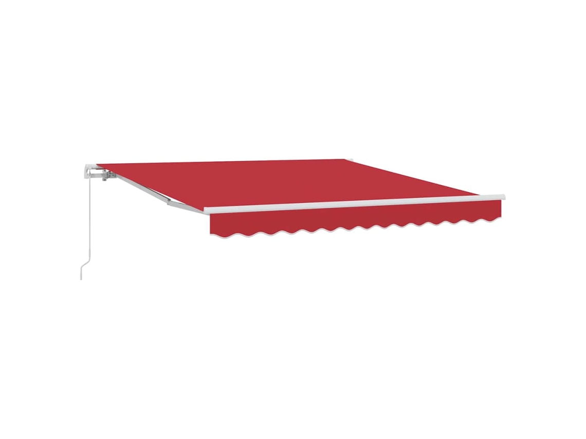 Toldo Retrátil MAISON EXCLUSIVE Vermelho 350 X 250 cm